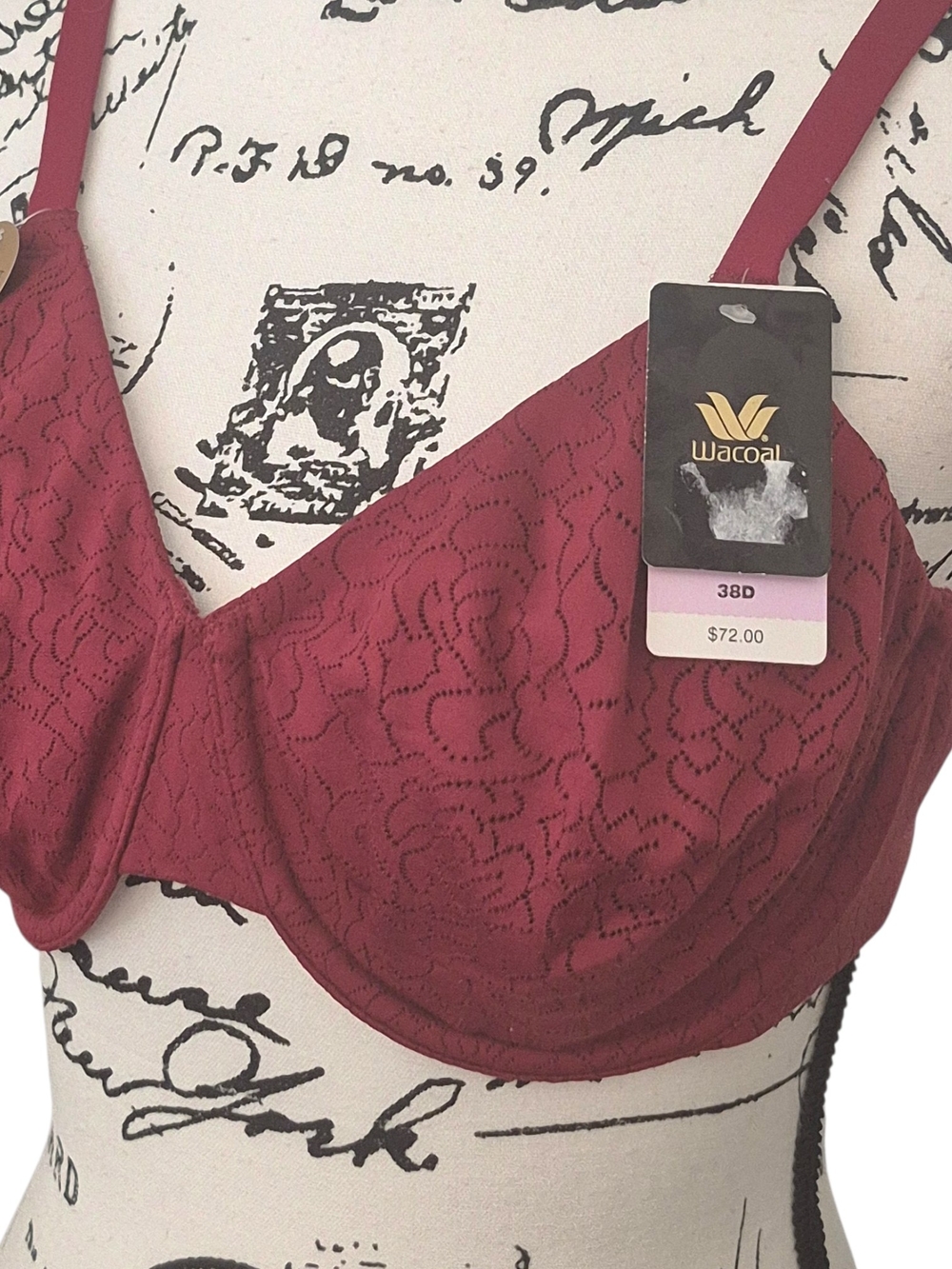 Wacoal Women's Inside Job Full Coverage Underwire Bra Sz 38D - Picture 3 of 6